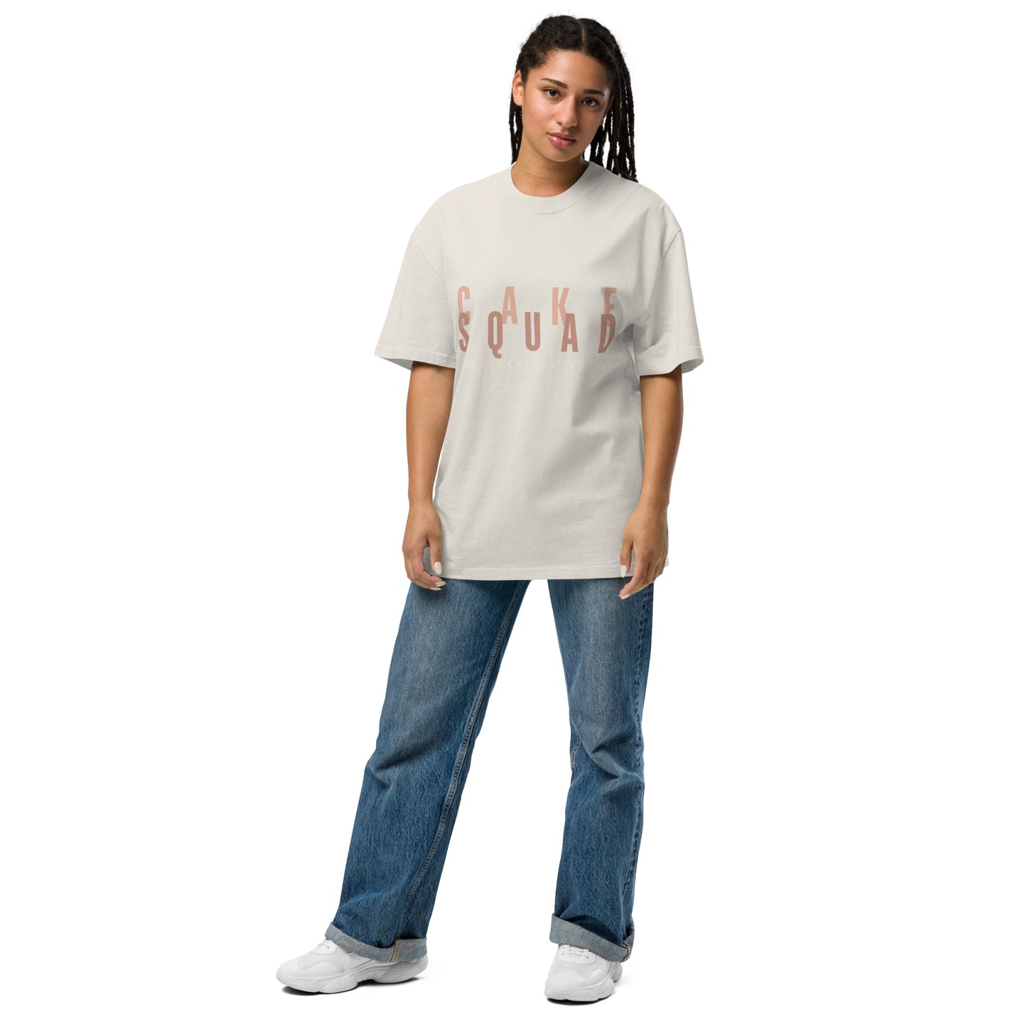 CAKE SQUAD Oversized faded t-shirt